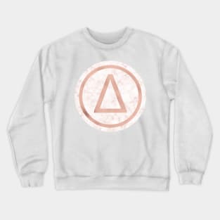 Rose Gold Marble Delta Crewneck Sweatshirt